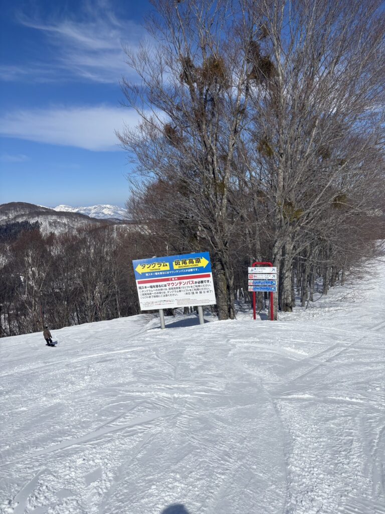 斑尾高原跨山滑