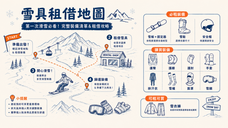 滑雪裝備地圖