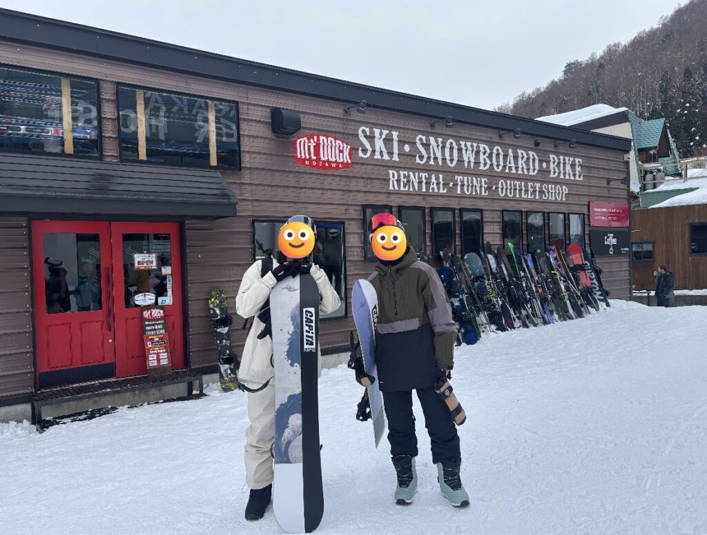 雪板合照